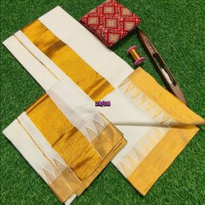 Cotton Kasavu Set Mundu