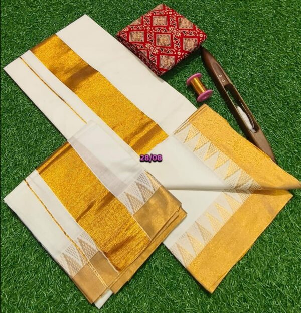 Cotton Kasavu Set Mundu